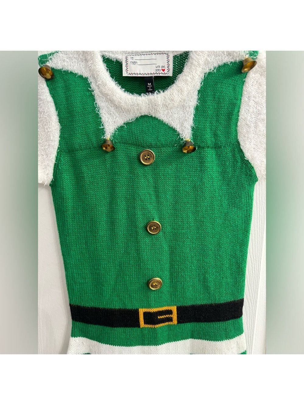 Young Girls Fun Christmas Dress - size Medium. Very Nice Condition - Picture 3 of 4